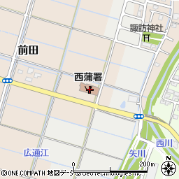 新潟県新潟市西蒲区前田414周辺の地図
