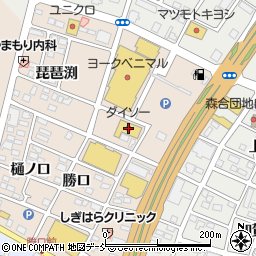 ダイソー福島西店周辺の地図