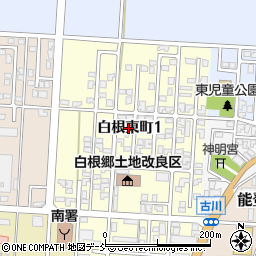 新潟県新潟市南区白根東町周辺の地図