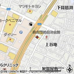 タイヤガーデン福島西店周辺の地図