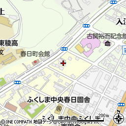 ディーレスティア福島音楽堂周辺の地図