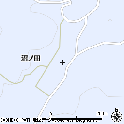 福島県伊達市保原町富沢沼ノ田周辺の地図