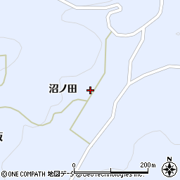 福島県伊達市保原町富沢沼田周辺の地図