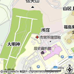福島県福島市清水山2周辺の地図
