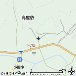 福島県伊達市霊山町下小国高屋敷31周辺の地図