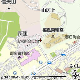 福島県福島市山居上5周辺の地図