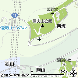 福島県福島市御山西坂6周辺の地図