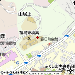 福島県福島市鴇頭森周辺の地図