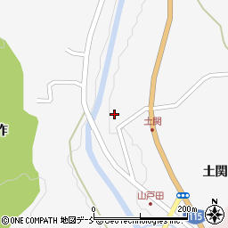 福島県伊達市霊山町山戸田土関1周辺の地図