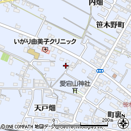 福島県福島市笹木野中西裏3-1周辺の地図
