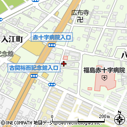 福島八島町郵便局周辺の地図