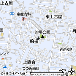 福島県福島市森合的場周辺の地図