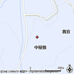 福島県伊達市保原町富沢中屋敷周辺の地図