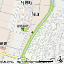 新潟県新潟市西蒲区前田75周辺の地図