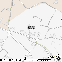 福島県福島市在庭坂横塚周辺の地図