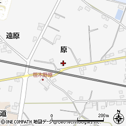 福島県福島市下野寺原周辺の地図