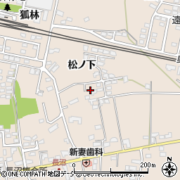 福島県福島市町庭坂松ノ下周辺の地図