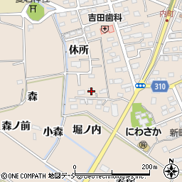 福島県福島市町庭坂堀ノ内周辺の地図