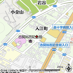 福島県福島市入江町周辺の地図