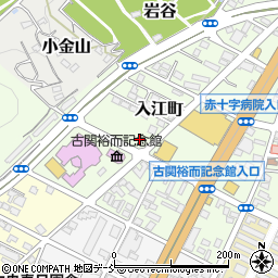 福島県福島市入江町周辺の地図