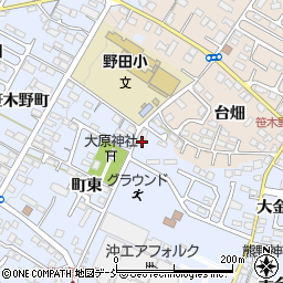 福島県福島市笹木野大金谷61-4周辺の地図