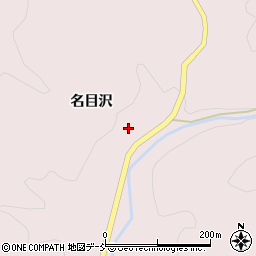 福島県伊達市霊山町石田名目沢16周辺の地図