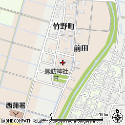 新潟県新潟市西蒲区前田周辺の地図