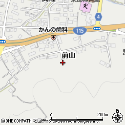 福島県福島市岡部（前山）周辺の地図