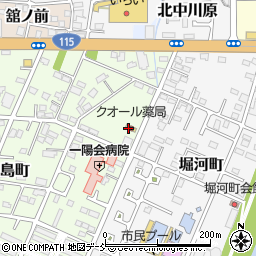 クオール薬局福島東店周辺の地図