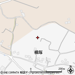 福島県福島市在庭坂上谷地周辺の地図