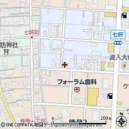 新潟県新潟市南区七軒129周辺の地図