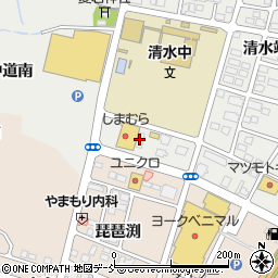 シャトレーゼ工場直売店福島西店周辺の地図