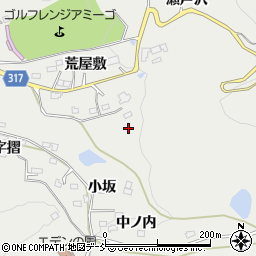 福島県福島市山口中ノ内周辺の地図