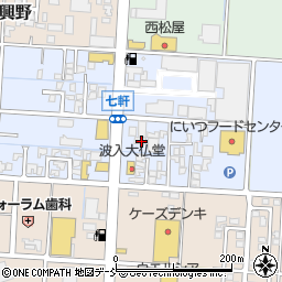新潟県新潟市南区七軒160周辺の地図