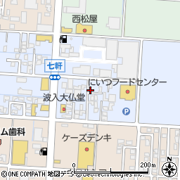 新潟県新潟市南区七軒168-3周辺の地図
