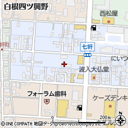 新潟県新潟市南区七軒周辺の地図