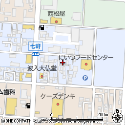 新潟県新潟市南区七軒168周辺の地図