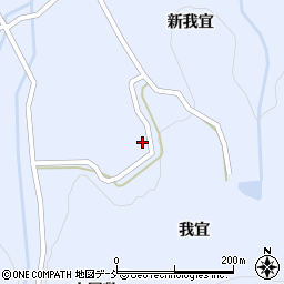 福島県伊達市保原町富沢我宜周辺の地図