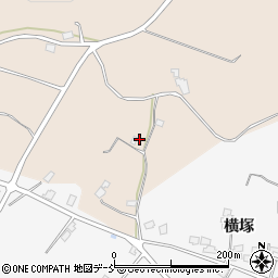 福島県福島市町庭坂金沢周辺の地図