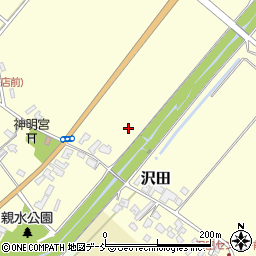 新潟県阿賀野市沢田周辺の地図