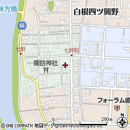 新潟県新潟市南区七軒町周辺の地図