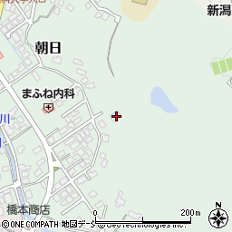 新潟県新潟市秋葉区朝日616-2周辺の地図
