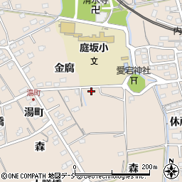 福島県福島市町庭坂愛宕堂周辺の地図