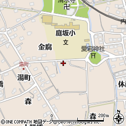 福島県福島市町庭坂（愛宕堂）周辺の地図