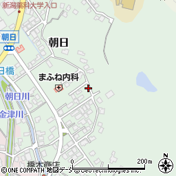 新潟県新潟市秋葉区朝日245-4周辺の地図