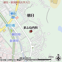 新潟県新潟市秋葉区朝日213周辺の地図
