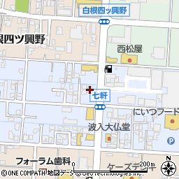 新潟県新潟市南区七軒220周辺の地図