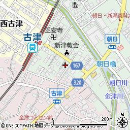 新潟県新潟市秋葉区朝日114-1周辺の地図