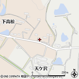 福島県相馬市坪田下高松135周辺の地図