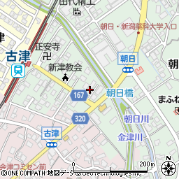 新潟県新潟市秋葉区朝日141-7周辺の地図